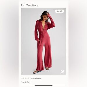 Free People Elai one piece Jumpsuit size Lg